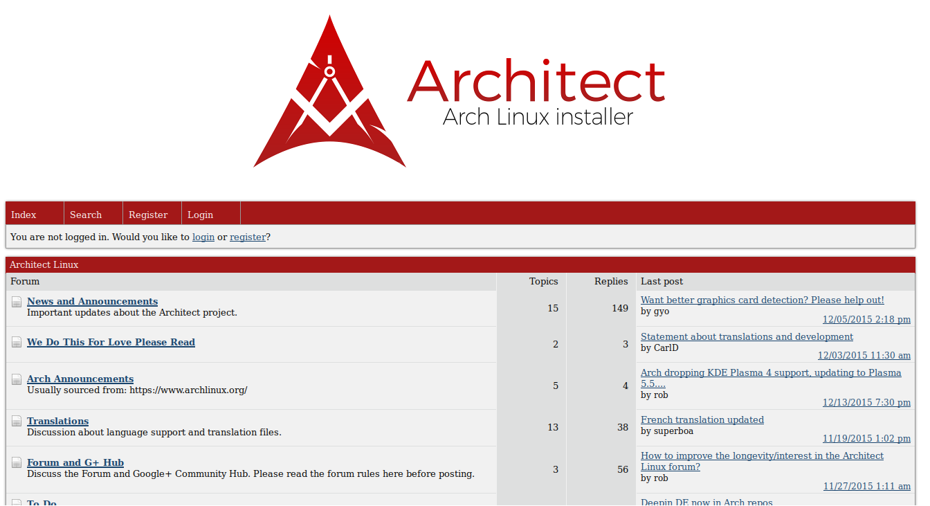 Architect forums